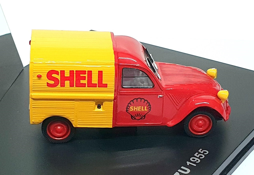 Norev 1/43 Scale 156023 - 1955 Citroen 2CV Azu Truck Shell - Red/Yellow