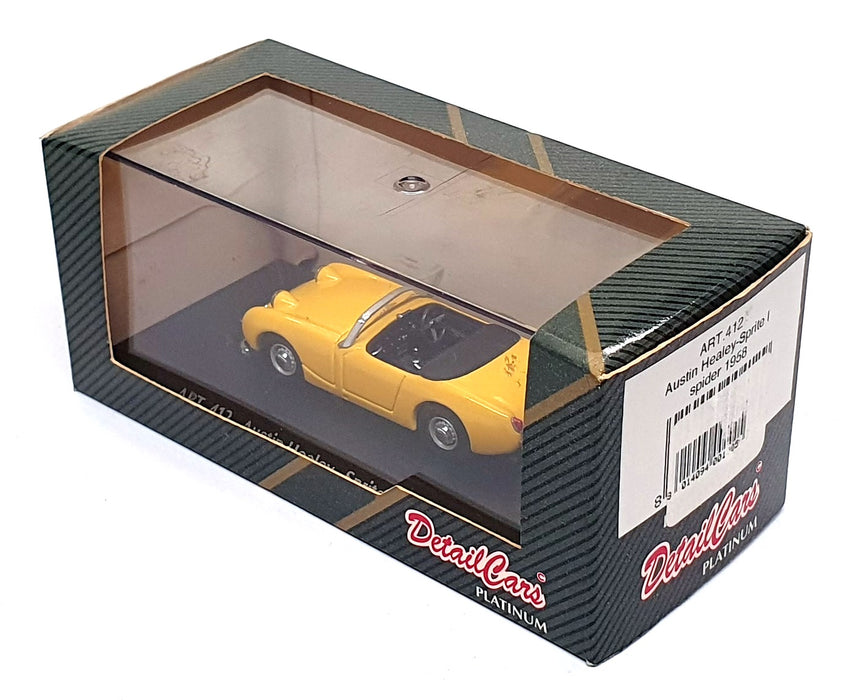 Detail Cars 1/43 Scale ART412 - 1968 Austin Healey Sprite I Spider - Yellow