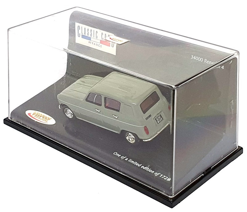 Vitesse 1/43 Scale Diecast 34000 - Renault 4 - Gris Pyramids