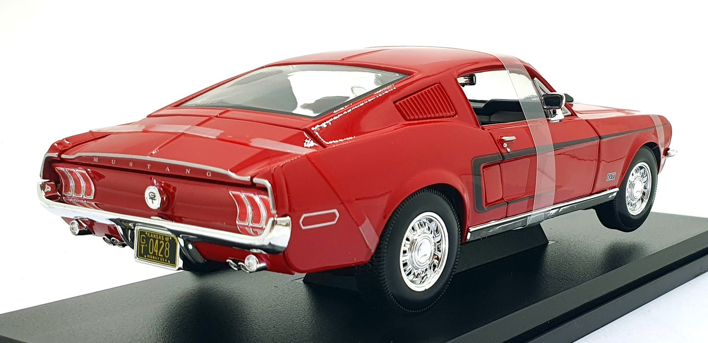 Maisto 1/18 Scale Diecast 46629 - 1968 Ford Mustang GT Cobra Jet - Red