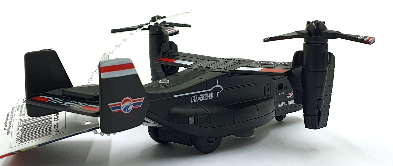 Combat Mission 19cms Pull Back and Go TY0122 - Aircraft Lights/Sounds - Black