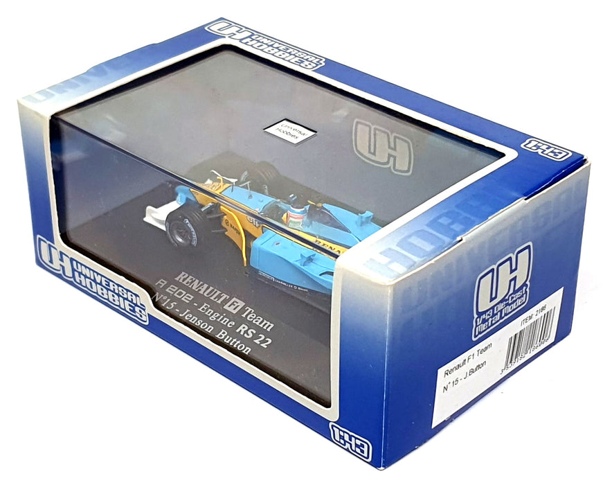 Universal Hobbies 1/43 Scale 2186 - F1 Renault R 202 Engine RS 22 #15 J. Button