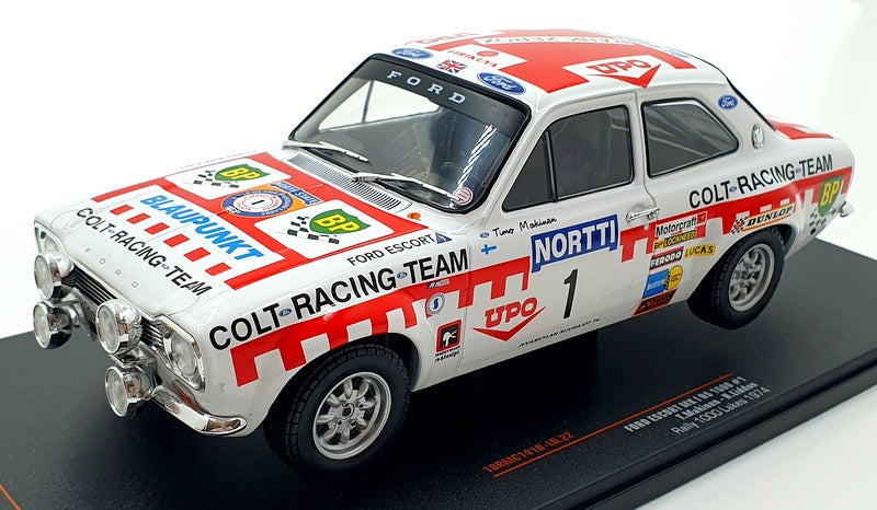 IXO Models 1/18 Scale 18RMC141B Ford Escort MK1 RS #1 1974 T.Makinen