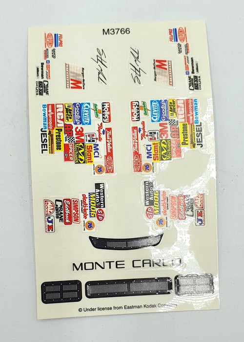 Scalextric 1/32 Scale Slot Car C2022 - Chevrolet Monte Carlo #4 Kodak Gold Film