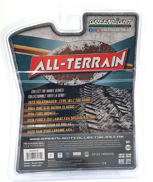 Greenlight 1/64 Scale 35250 - 1984 GMC S-15 Sierra Classic - White/Red