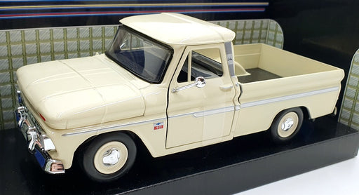 Motor Max 1/24 Scale 73355AC - 1966 Chevrolet C10 Fleetside Pickup - Cream