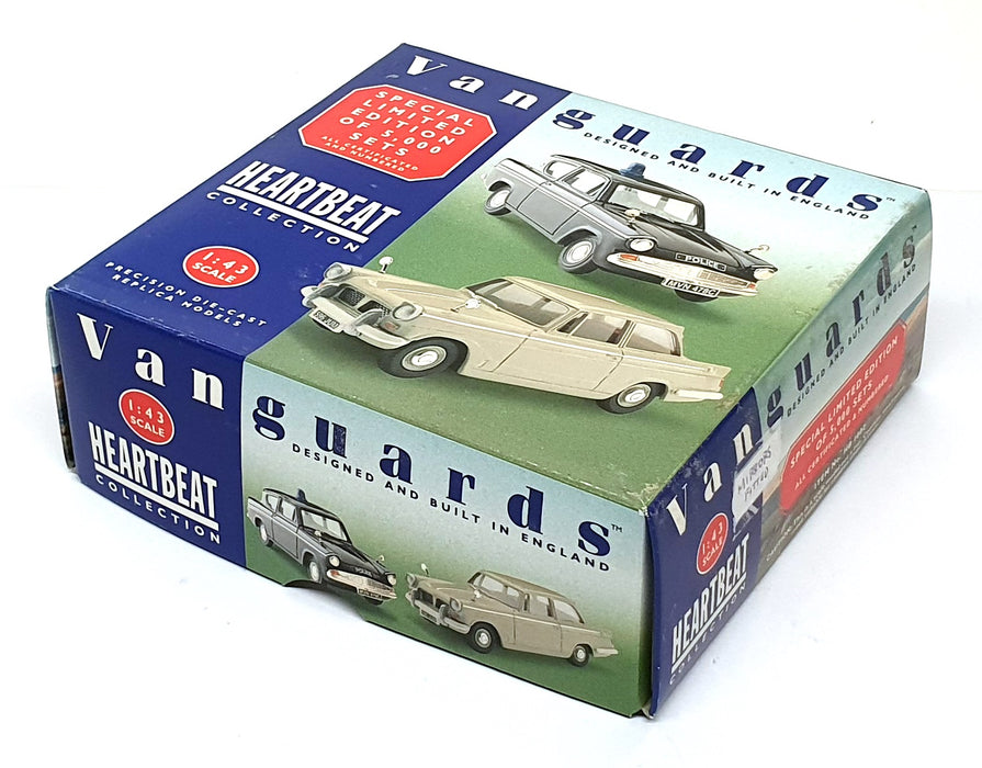 Vanguards 1/43 Scale HB1002 - Ford Anglia Police Triumph Herald - Heartbeat Set