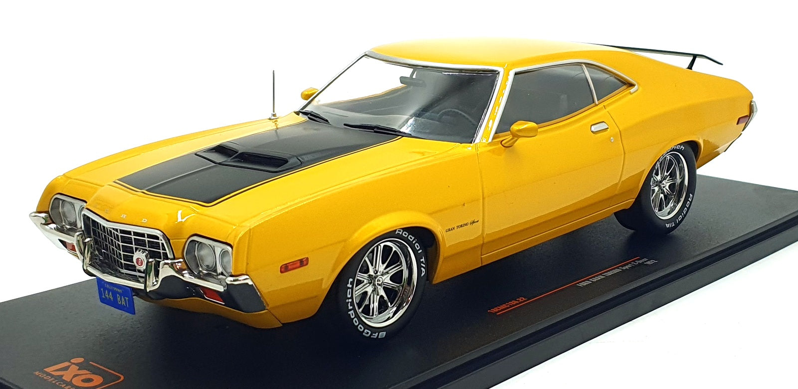 IXO 1/18 Scale 18CMC186.22 Ford Grant Torino Sport 2-Door 1972 Rally Met. Orange