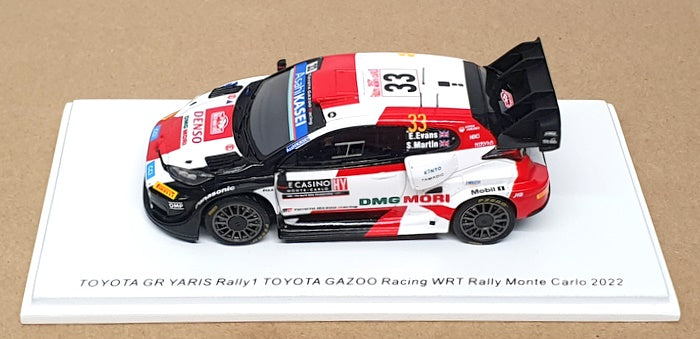 Spark 1/43 Scale S6691 - Toyota GR Yaris #33 Monte Carlo Rally 2022