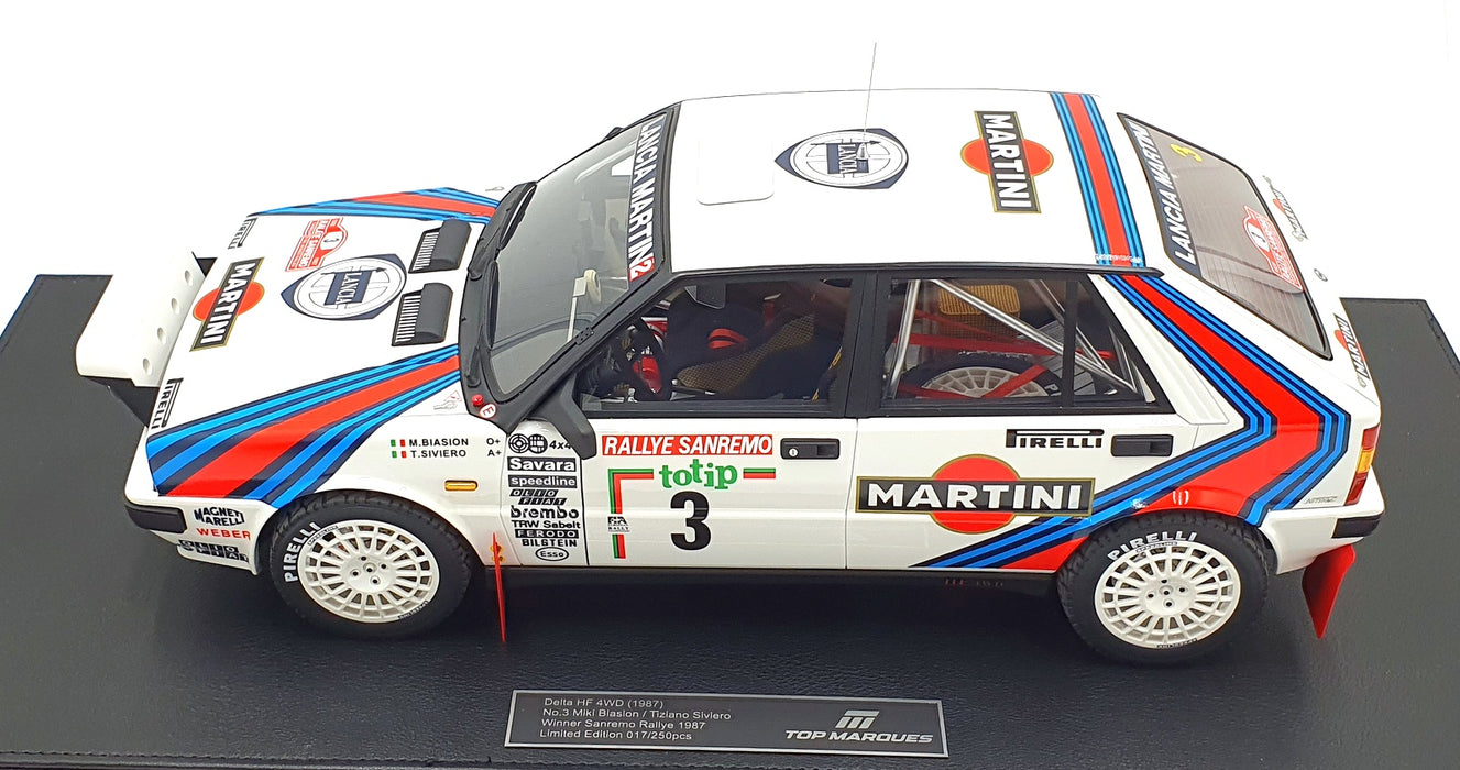 Top Marques 1/12 Scale TMR1263B Lancia Delta HF 4WD Sanremo 1987 #3