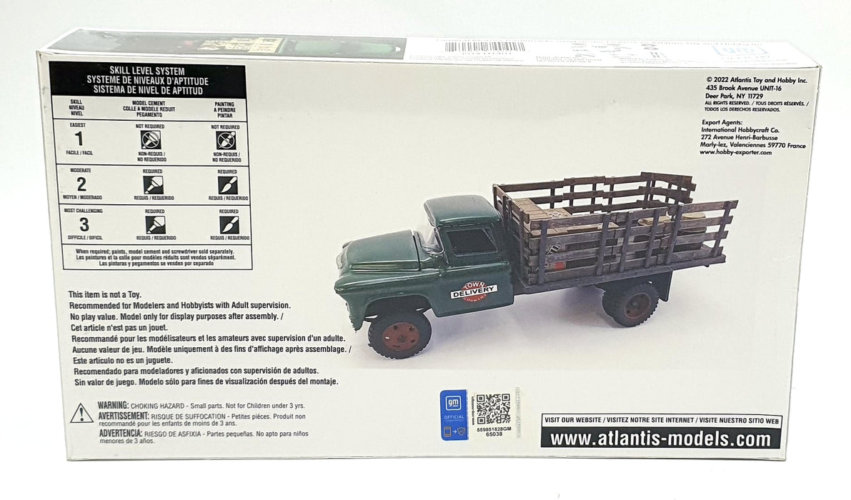 Atlantis Models 1/48 Scale Model Kit H1401 - 1955 Chevrolet 2 Ton Stake Truck