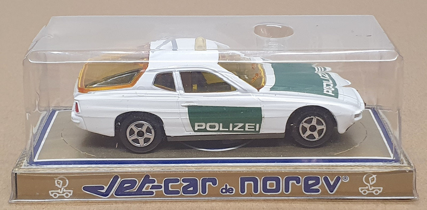 Norev Jet-Car 1/43 Scale 885 - Porsche Polizei Police Car - White/Green