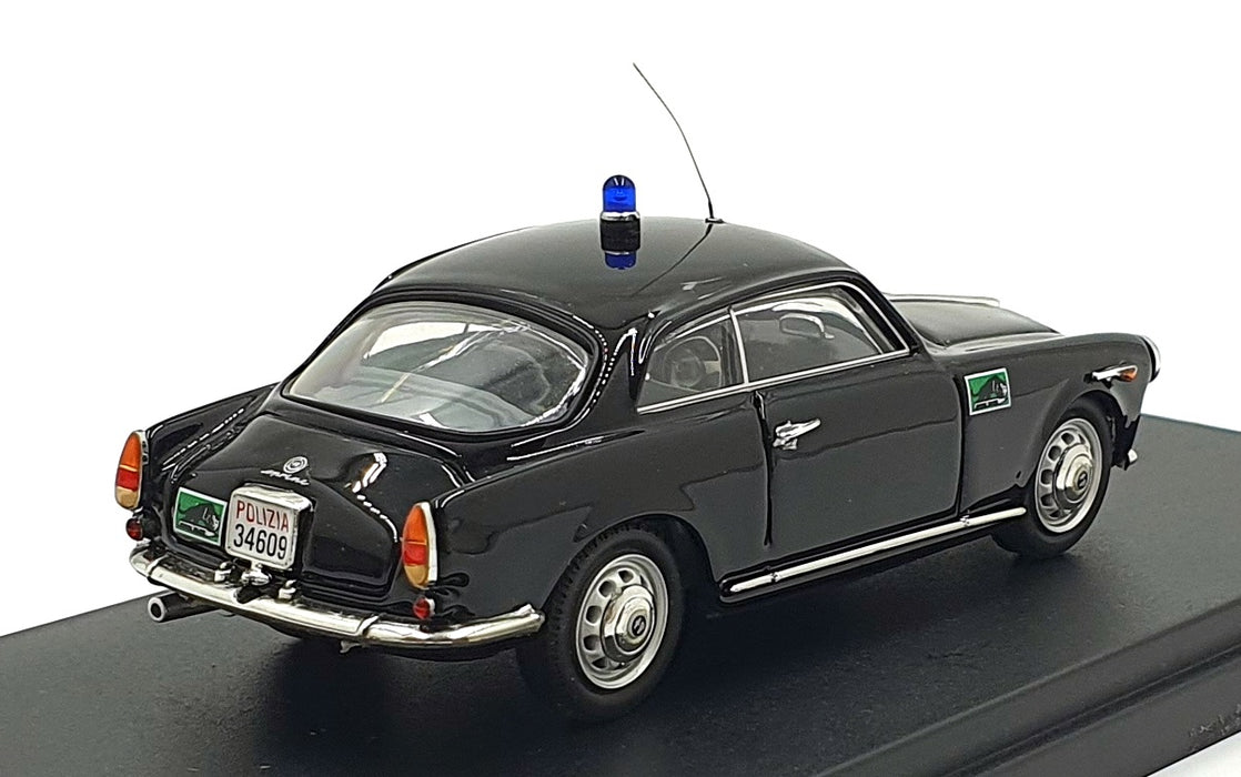 Bang 1/43 Scale 7314 - Alfa Romeo Giulietta Sp. 2t. Polizia - Black