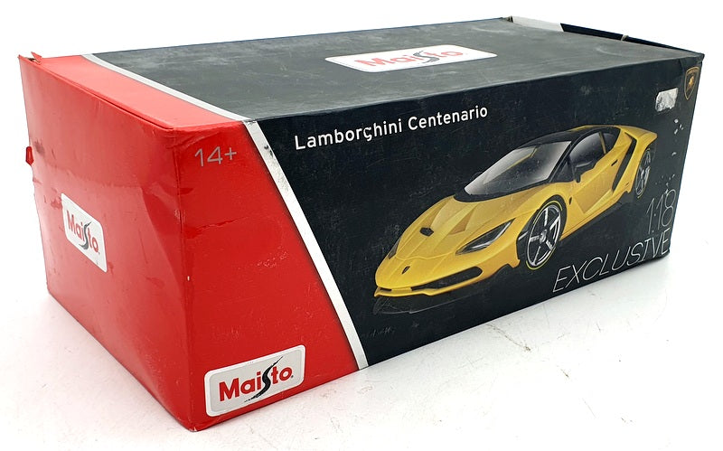 Maisto 1/18 Scale Diecast 38136 - Lamborghini Centenario - Yellow