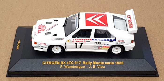 Ixo 1/43 Scale RAC069 - Citroen BX 4TC #17 Monte Carlo Rally 1986