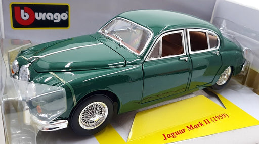 Burago 1/18 Scale Diecast 18-12009G - Jaguar Mark 2 1959 - Green