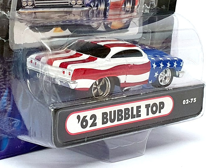 Muscle Machines 1/64 Scale 71161 02-75 1962 Chevrolet Bubble Top Stars & Stripes