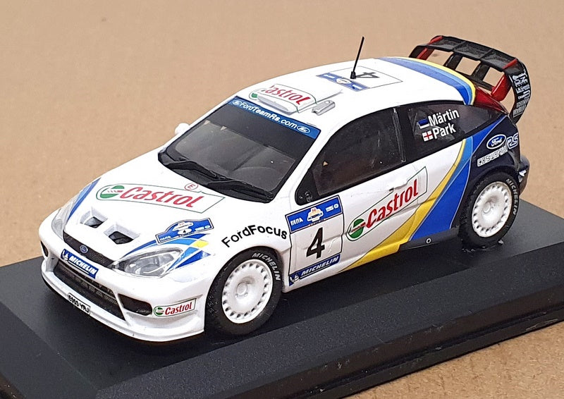 Altaya 1/43 Scale AT04W - Ford Focus WRC #4 Rally Acropolis 2003 - White/Blue