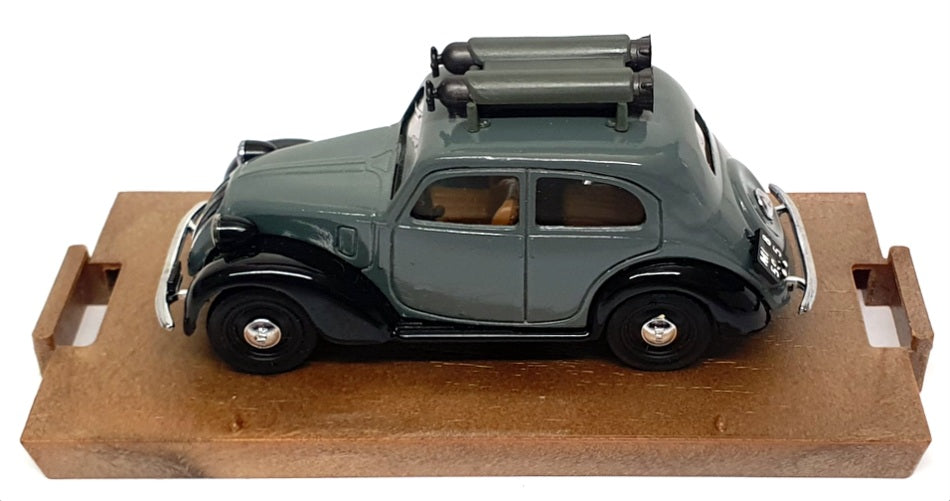 Brumm 1/43 Scale R32 - 1937-39 Fiat 508C Berlina 1100 - Grey/Black