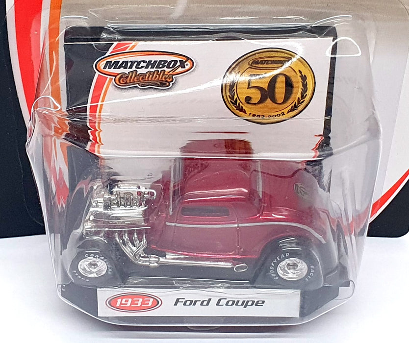 Matchbox 50 1952-2002 1/64 Scale 96977 - 1933 Ford Coupe - Dk. Red