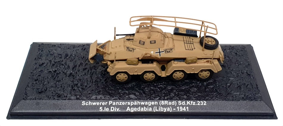 Altaya 1/72 Scale 22324 - Schwerer Panzerspahwagen Sd.Kfz.232 - Libya 1941
