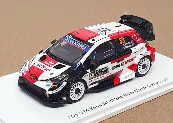 Spark 1/43 Scale S6583 - Toyota Yaris WRC #33 2nd Monte Carlo Rally 2021