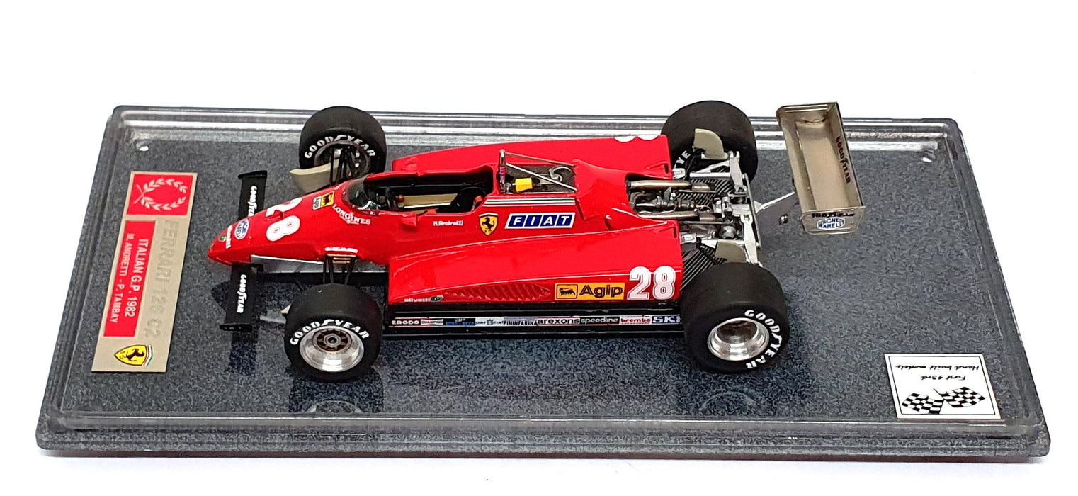 Tameo 1/43 Scale Built Kit TK126C2 F1 Ferrari 126 C2 #28 Italy GP 1982 Andretti