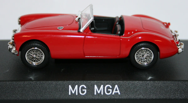 Norev 1/43 Scale Metal Model - 370022 - 1956 MG MGA Roadster - Orient Red