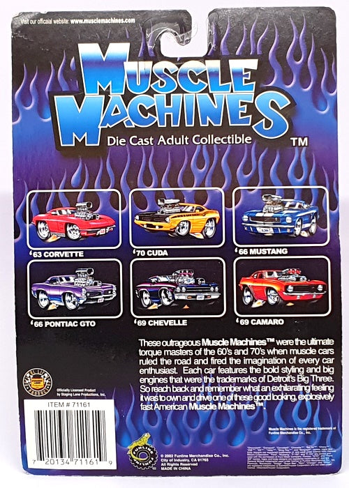 Muscle Machines 1/64 Scale 71161 02-75 1962 Chevrolet Bubble Top Stars & Stripes