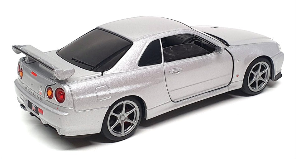 Tayumo 1/32 Scale Pull Back & Go 32115012 - Nissan GT-R34 V-Spec II - Silver