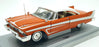 Ertl 1/18 Scale Diecast 33937 - 1958 Plymouth Belvedere - Orange/White