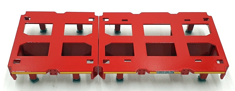 Conrad 1/50 Scale 98021/01 - Goldhofer Loft Bed 2 Axle & 3 Axle - Red