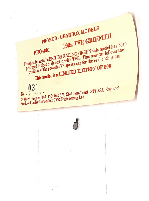 Promod Gearbox 1/43 Scale PRO4001 - 1992 TVR Griffith - BRG