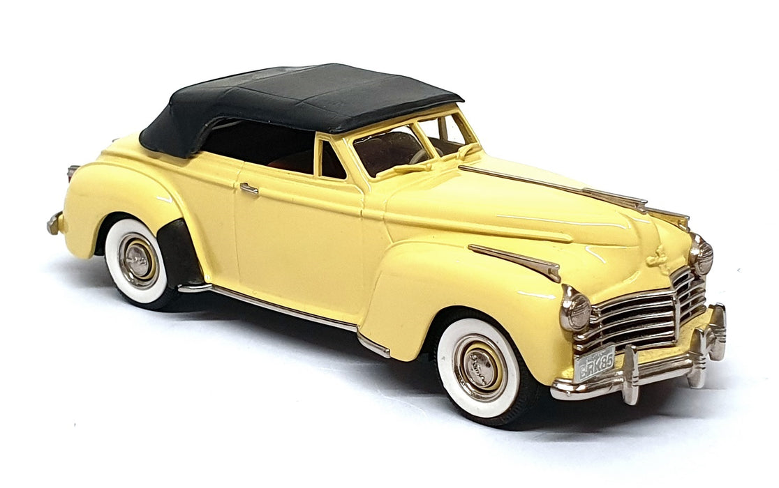 Brooklin 1/43 Scale BRK85 - Chrysler New Yorker Convertible - Yellow/Black