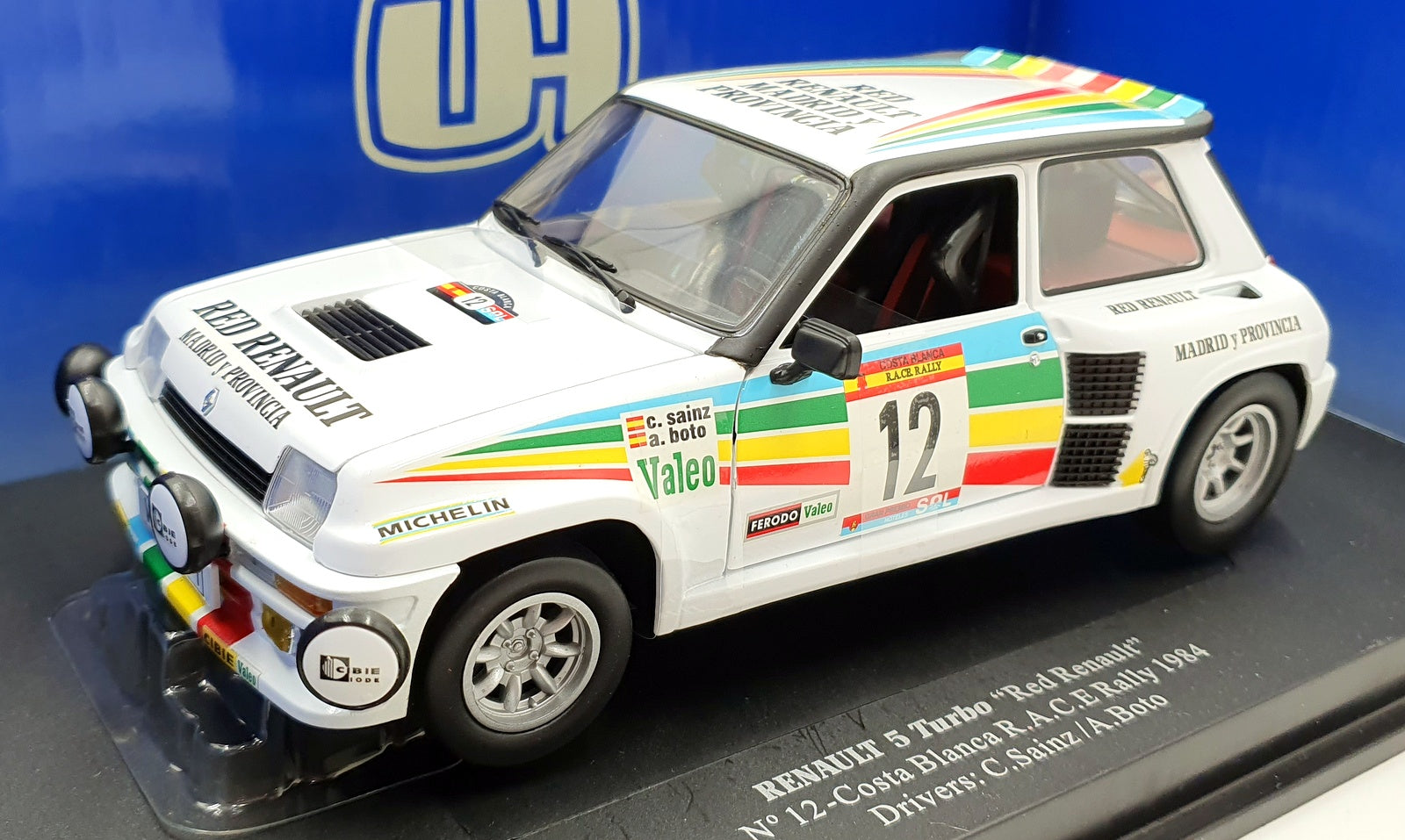 Universal Hobbies 1/18 Scale 4537 - Renault 5 Turbo #12 Costa Blanca 1984 Sainz