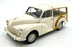 Minichamps 1/18 Scale Diecast DC23426B - Morris Minor Traveller - White/Brown