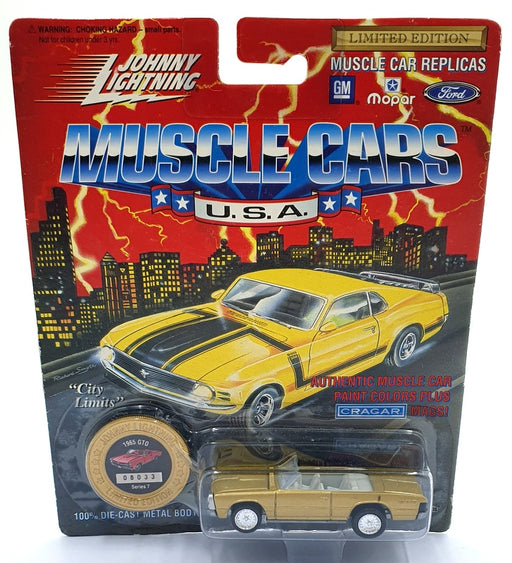 Johnny Lightning 1/64 Scale 200-170 - Muscle Cars 1965 Pontiac GTO - Gold