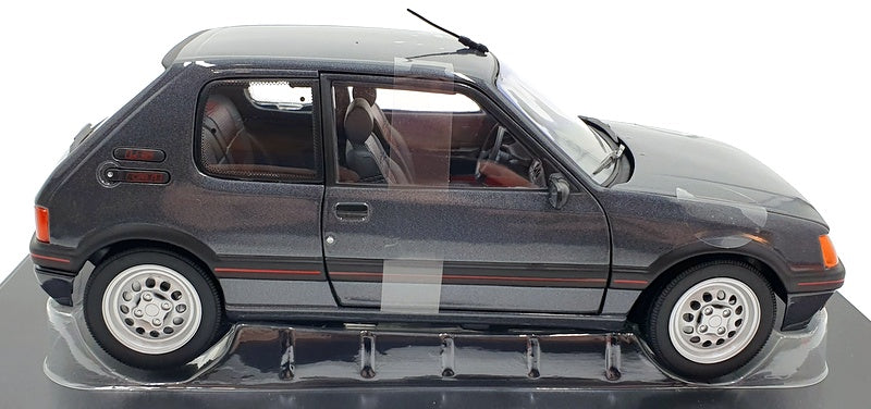 Norev 1/18 Scale Diecast 184845 - Peugeot 205 GTi 1.6 1988 - Graphite Grey