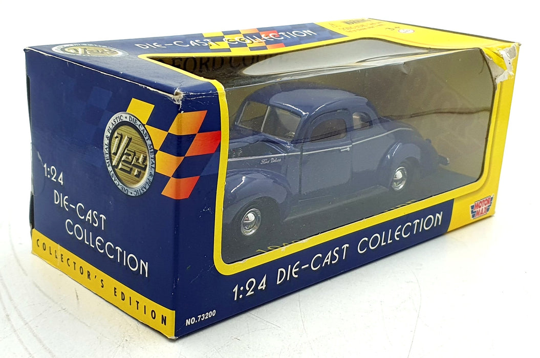 Motor Max 1/24 Scale Diecast 73200 - 1940 Ford Coupe - Blue