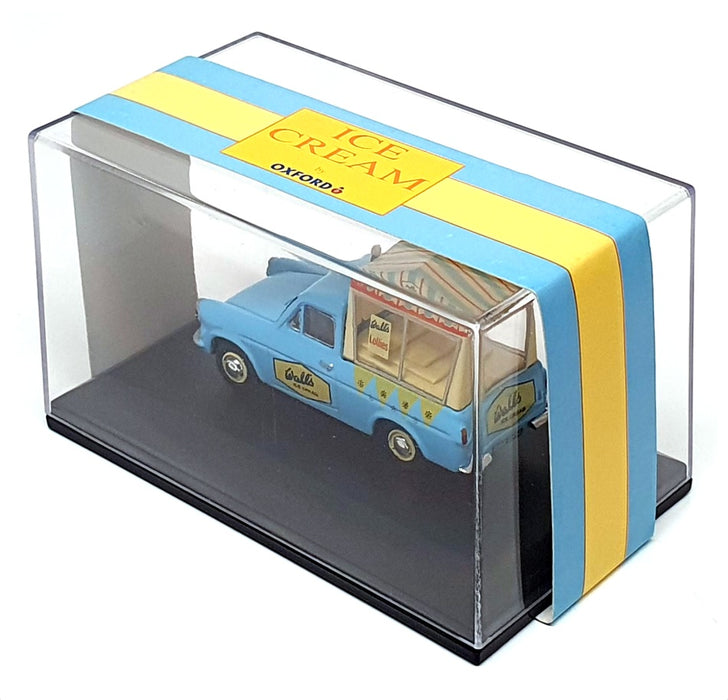 Oxford Diecast 1/43 Scale ANG018 - Ford Anglia Van Walls Ice Cream - Lt Blue