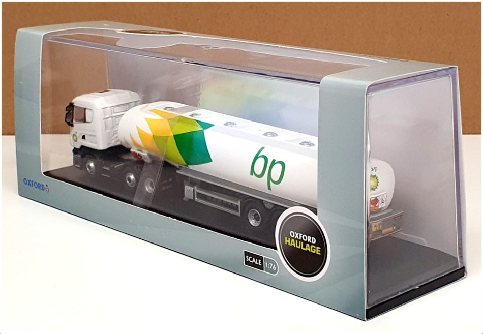 Oxford Diecast 1/76 Scale SHL01TK - Scania Tanker (BP) White