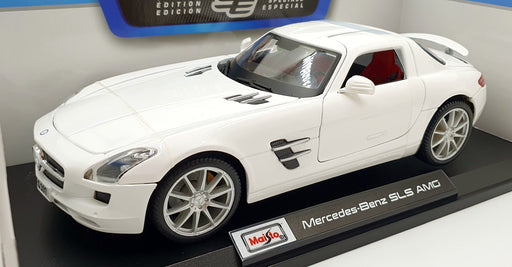 Maisto 1/18 Scale Diecast - 46629 Mercedes Benz SLS AMG White