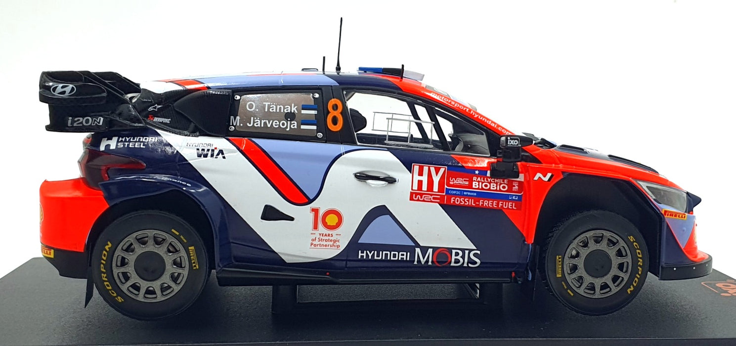 IXO 1/18 Scale Diecast 18RMC223.22 - Hyundai i20 N Rally1 #8 Chile 2024