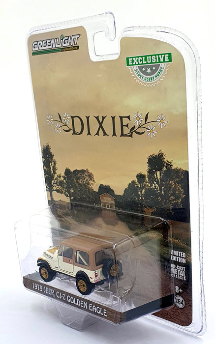 Greenlight 1/64 Scale 30175 - 1979 Jeep CJ-7 Golden Eagle - Dixie