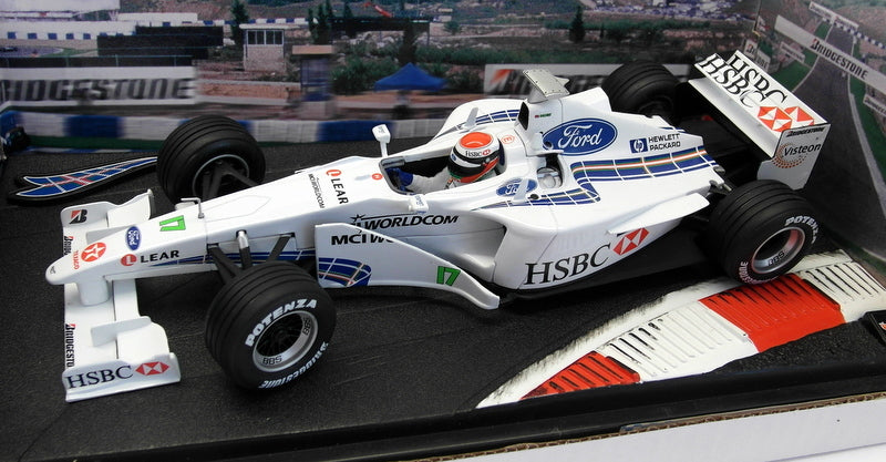 Hot Wheels 1/18 Scale Diecast - 24628 Ford Stewart Johnny Herbert