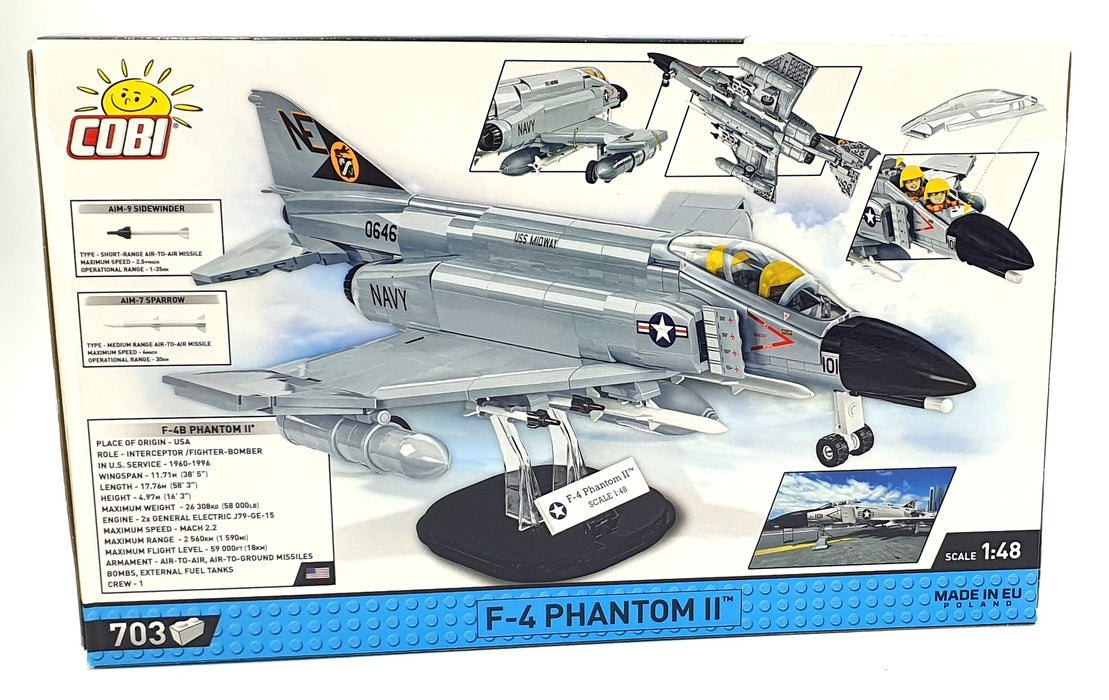 Cobi Bricks 1/48 Scale 5897 - McDonnell Douglas F-4 Phantom II Aircraft - USA
