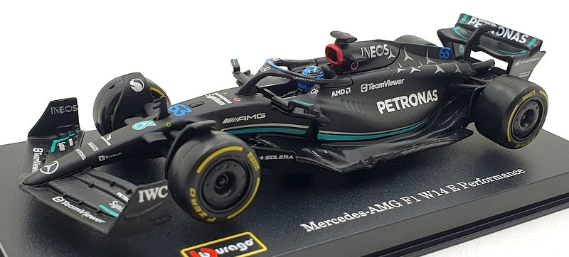 Burago 1/43 Scale 18-38081 - F1 Mercedes W14 E Performance 2023 #63 G.Russell
