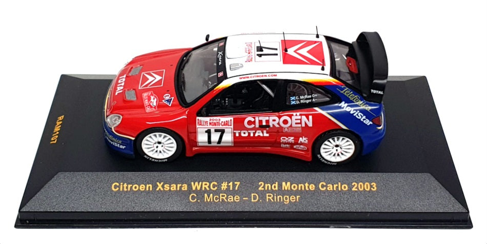 Ixo 1/43 Scale RAM107 - Citroen Xsara WRC #17 2nd Monte Carlo 2003