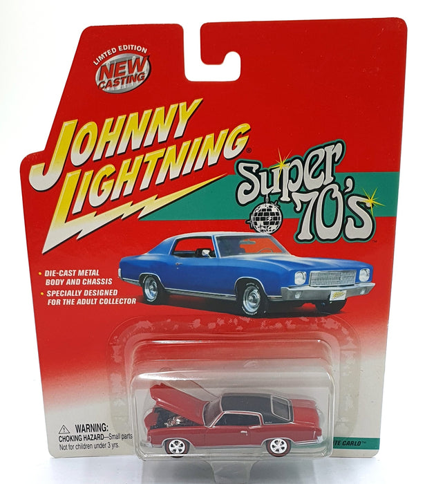 Johnny Lightning 1/64 Scale 459-01 - Super 70s 1971 Chevrolet Monte Carlo - Red