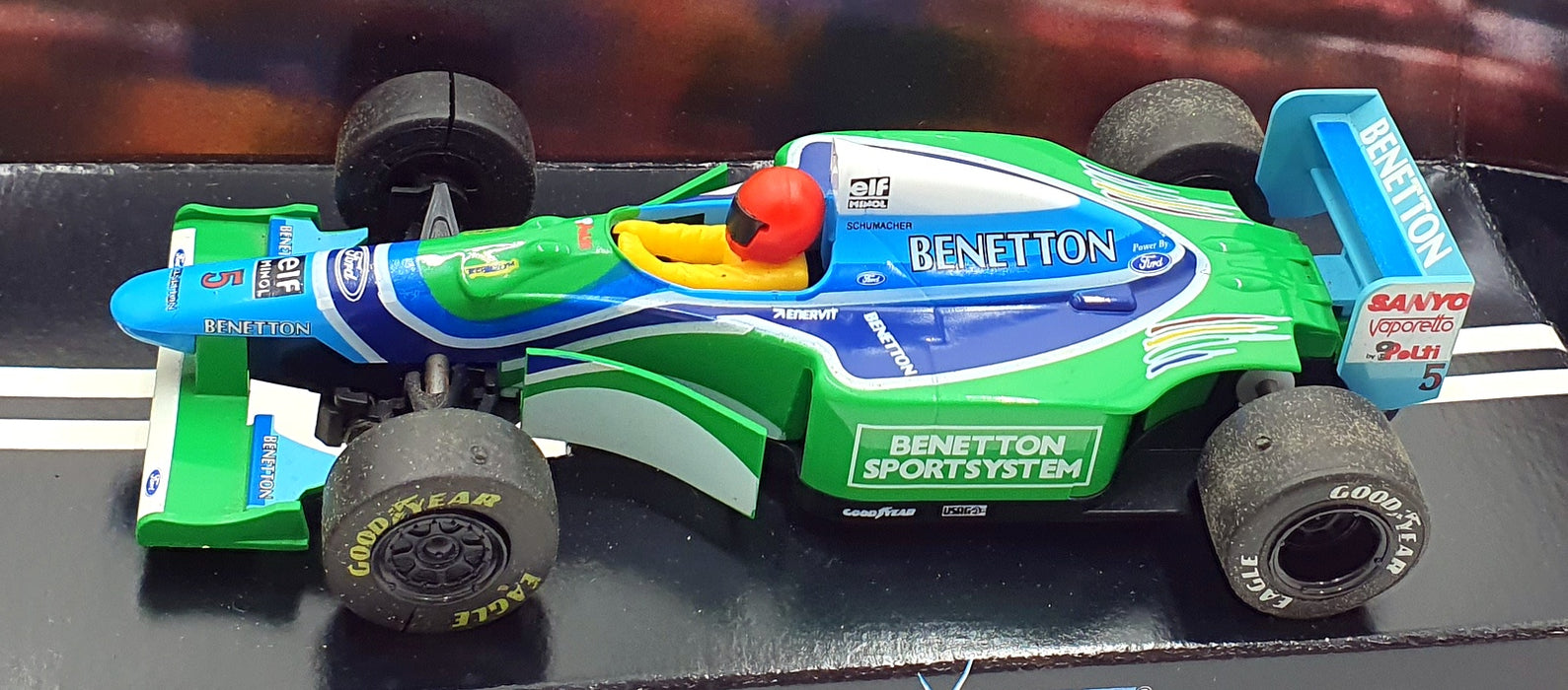 Scalextric 1/32 Scale Slotcar C237 - Ford Benetton B193 #5 1994 - Red Helmet